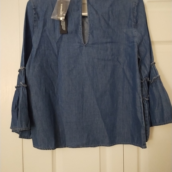 Girls denim top - Picture 2 of 3